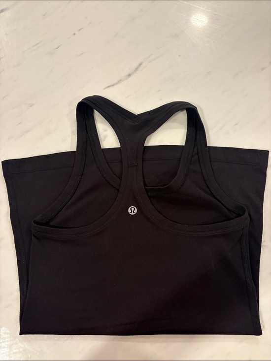 lululemon athletica Tops - lululemon athletica Black Racerback Tank with Reflective Logo